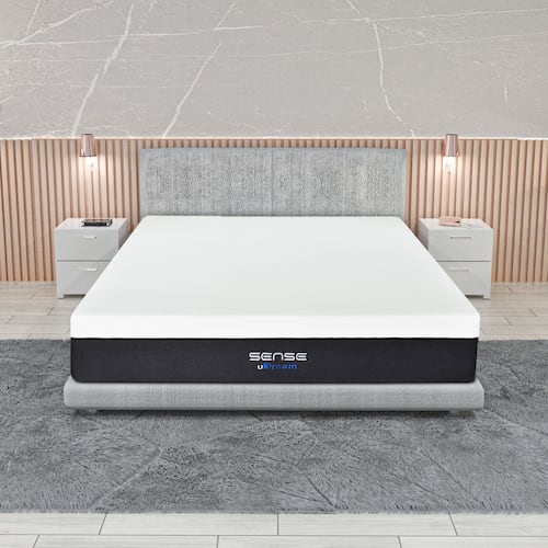 Colchón en caja uDream Modelo Sense con Memory Foam Queen Size.