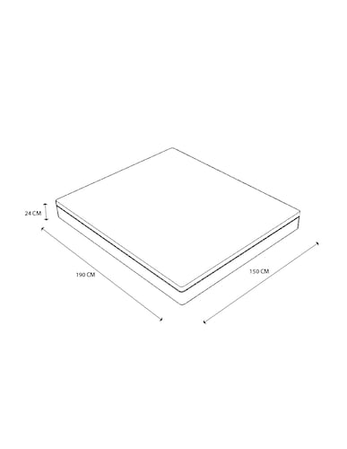 Colchón en caja uDream Modelo Sense con Memory Foam Queen Size.