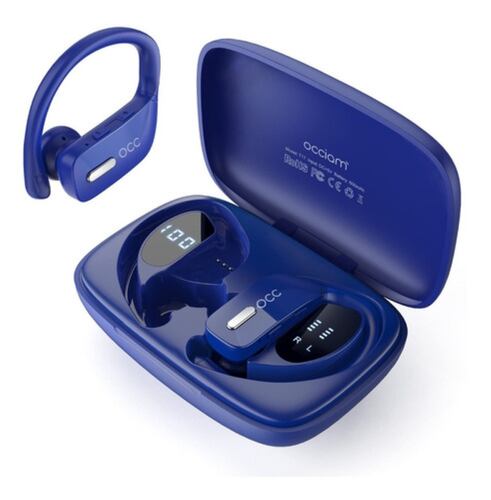 Audífonos Inalámbricos Bluetooth Oreja Colgante Azul Marino