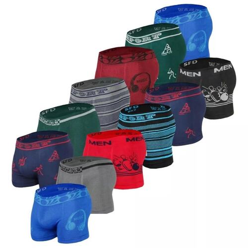 Paquete 12 Piezas Mayoreo Boxer Para Hombre Super Comodo