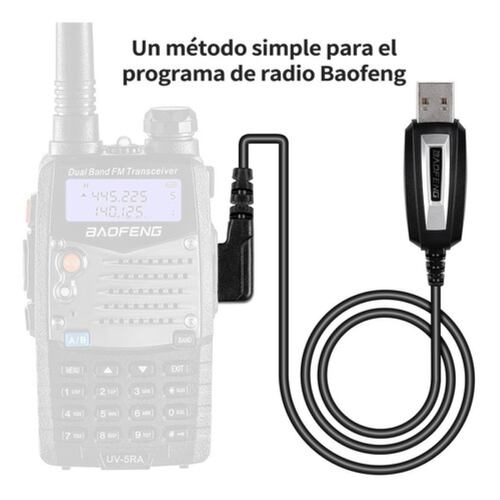 Cable Usb Radios Kenwood Uv 5r F9 Uv 82 Bf-888s 1m Ngro