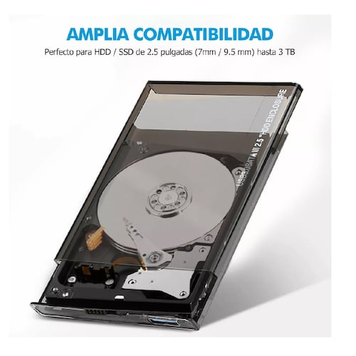 Gabinete Carcasa Disco Duro 2.5 Usb 3.0 Hdd Ssd Sata