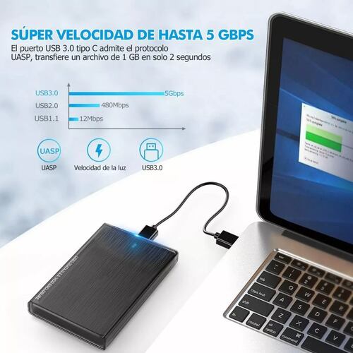 Gabinete Carcasa Disco Duro 2.5 Usb 3.0 Hdd Ssd Sata