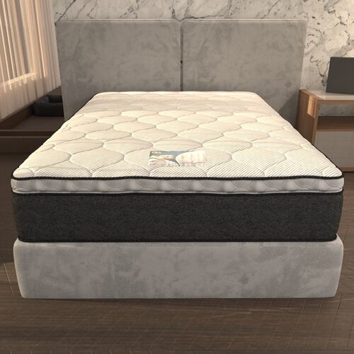 Colchón Con Box Matrimonial PresToon Serta Ortopédico Comfort Foam + Edredón Ligero + Protector Matrimonial + Juego Ligero de Sábanas + 2 ALMOHADAS DE REGALO.