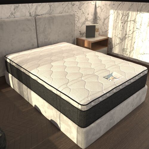 Colchón Con Box Matrimonial PresToon Serta Ortopédico Comfort Foam + Edredón Ligero + Protector Matrimonial + Juego Ligero de Sábanas + 2 ALMOHADAS DE REGALO.