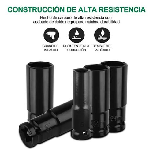 Kit De Llaves Vaso 1/2 Mecanica C/llave Carraca 14pz Shawty.
