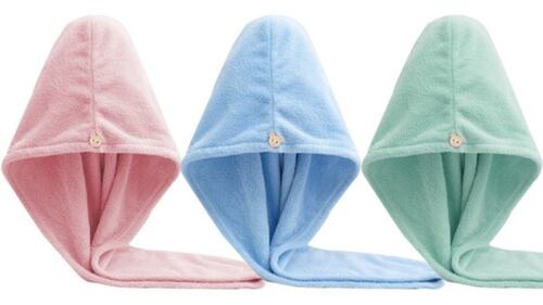 3 Toallas De Rápido Secado Para Cabello Turbante Para Pelo Multicololor