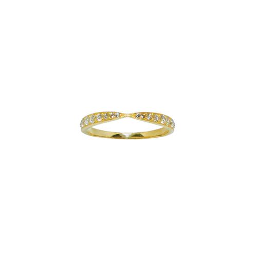 Anillo oro 10k churumbela piedra zirconia.