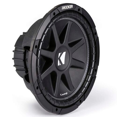 Subwoofer Kicker 12" C12 300w Max Bobina Sencilla Color Negro