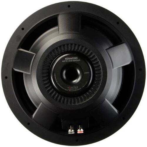 Subwoofer de montaje superficial de 12" Kenwood KFC-XW1200F.