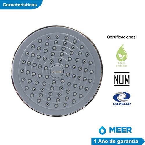 CNX Regadera Redonda con Tubo Multiposición, sistema Anti-Sarro, Funciona con Presión Baja.