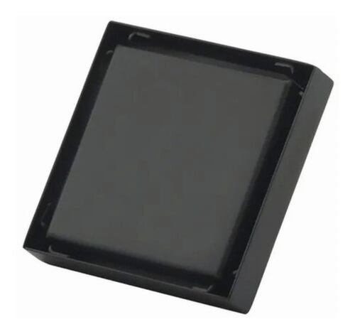 Coladera De Drenaje De Acero Inoxidable Invisible De 10x10cm Negro