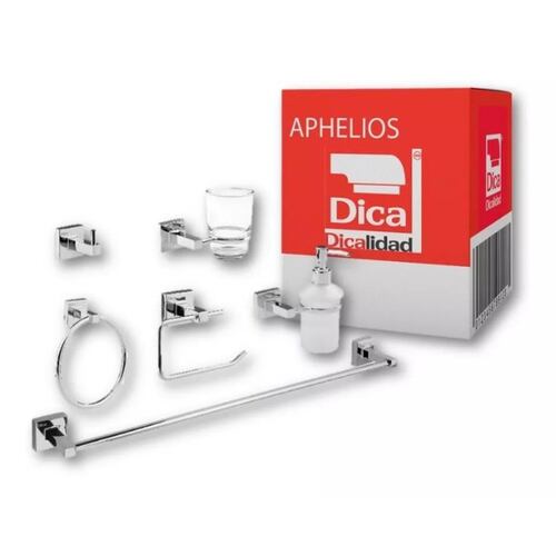 Juegos Accesorios Baño 6 Pzas Cromo Dica 3300