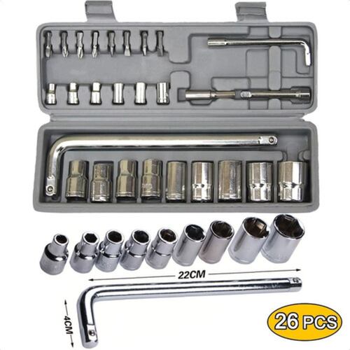 Llave En Forma L Con Dado De Vaso Kit Herramienta Mecánica