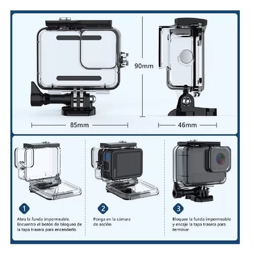 Kit De Accesorios Carcasa Cámara Funda Para Gopro 11 10 9