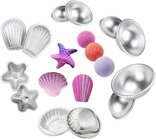 12 Pcs Moldes De Bomba Para Baño Ducha Plata