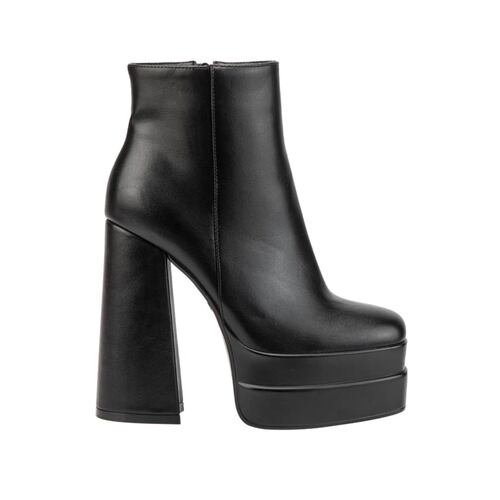 Botas de vestir negras, marca Abusiva, de tubo alto y doble plataforma, mod. 1085436