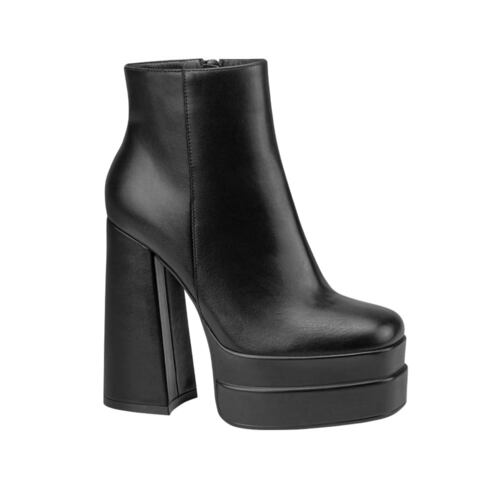 Botas de vestir negras, marca Abusiva, de tubo alto y doble plataforma, mod. 1085436