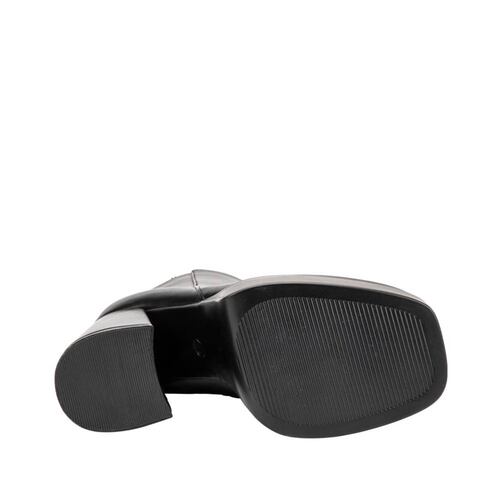 Botas de vestir negras, marca Abusiva, de tubo alto y doble plataforma, mod. 1085436