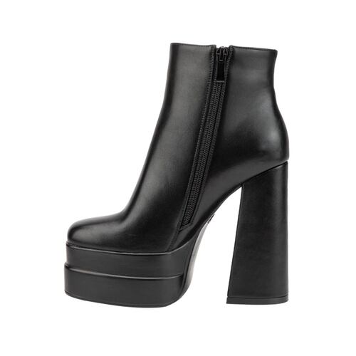 Botas de vestir negras, marca Abusiva, de tubo alto y doble plataforma, mod. 1085436
