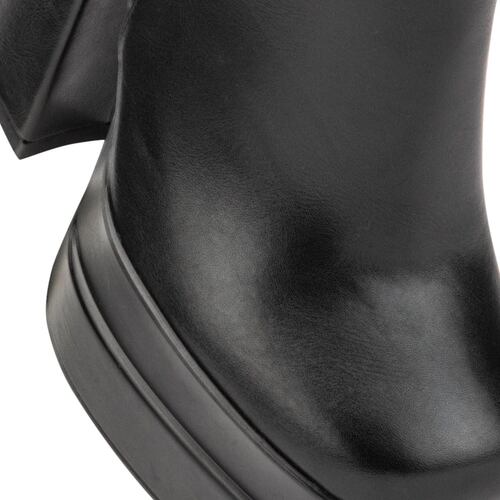 Botas de vestir negras, marca Abusiva, de tubo alto y doble plataforma, mod. 1085436