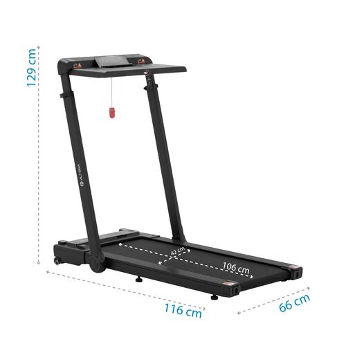 Caminadora Eléctrica Altera Velocidad 12 km/h 2 HP Bocinas Bluetooth 4 Niveles de Altura Control Fit Watch