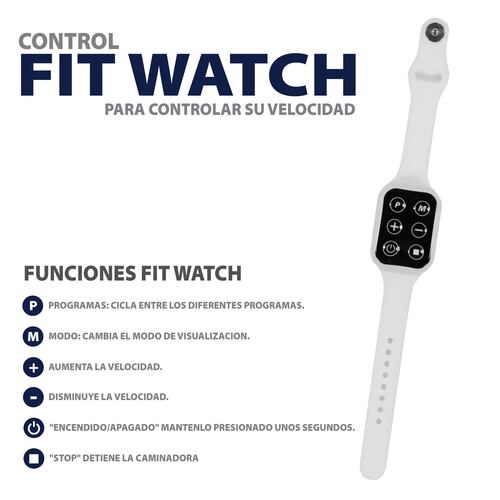 Caminadora Eléctrica Altera 1.5 HP Velocidad 1 a 6 KM/H Reloj Control Fit Watch Bluetooth Fitness.
