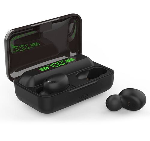 3 Audífonos In-ear F9-5 Inalámbricos Bluetooth Mayoreo Llamadas Negro.