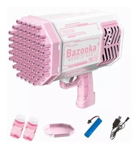 Máquina de burbujas Con 69 Agujeros De Burbujas Y Luz rosa