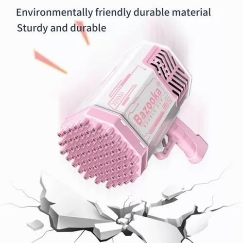 Máquina de burbujas Con 69 Agujeros De Burbujas Y Luz rosa