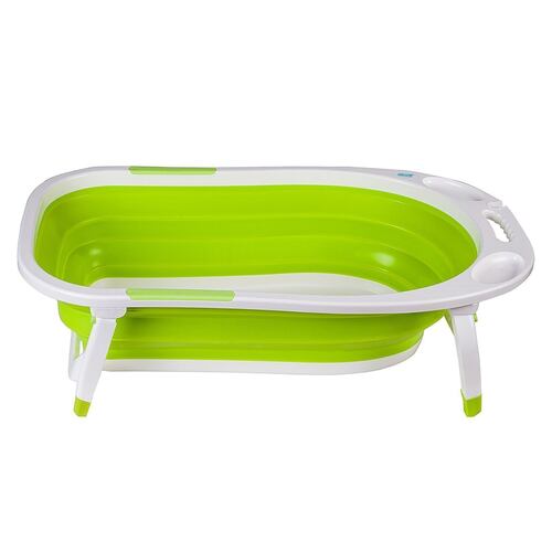 Tina Bañera Plegable de Viaje para Bebe Babytek 48-8833 Verde.