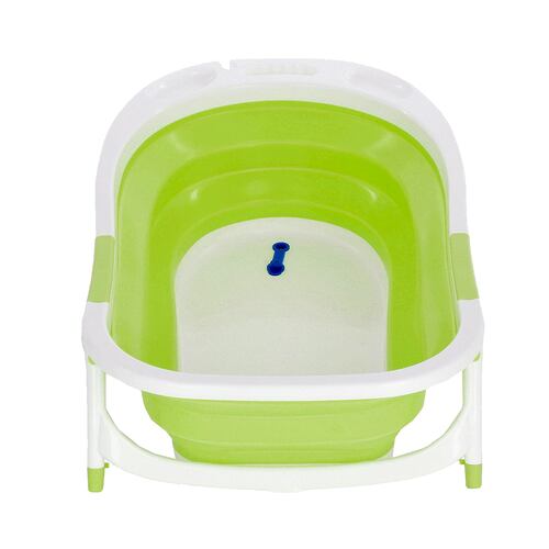 Tina Bañera Plegable de Viaje para Bebe Babytek 48-8833 Verde.