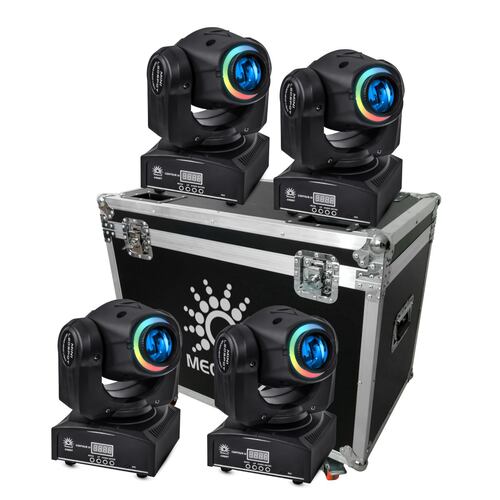 Cabezas Móviles Megaluz Contour 30x4 4 Cabezas De 30w+case.