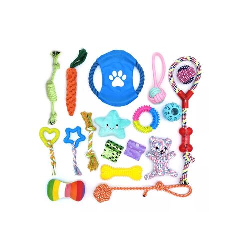 Kit De 18 Piezas Juguete De Cuerda Para Perro