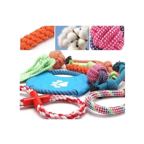 Kit De 18 Piezas Juguete De Cuerda Para Perro