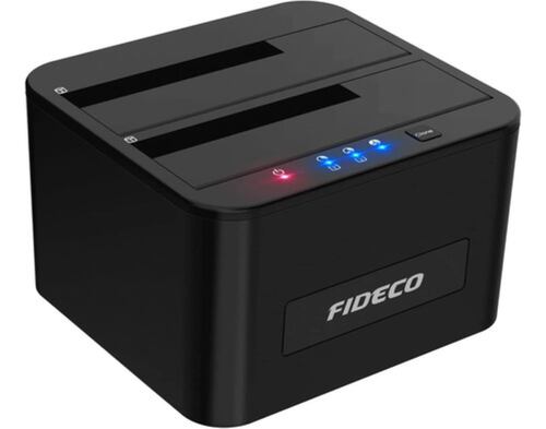 Estación Bahía Dual Disco Duro 2.5/3.5 Sin Conexión32tb Negro