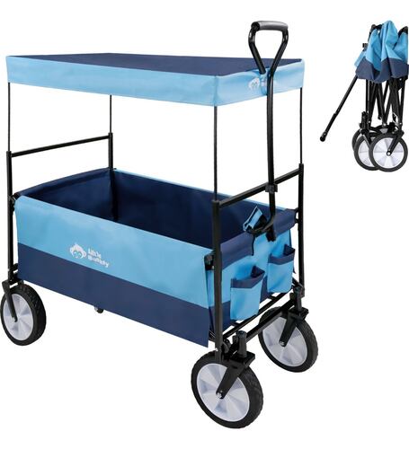 Vagoneta Plegable Niños Remolque Tranportadora Multifuncion