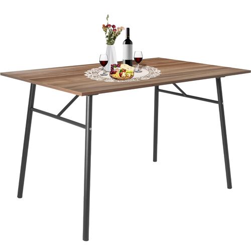 Mesa Comedor Industrial Minimalista 6 Personas 120 X 80 Cm