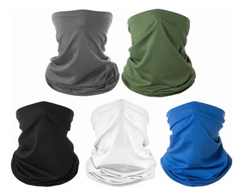 5 Pack Full Bandanas- Mascara Deportivas Para Moto Ciclismo 5 Colores