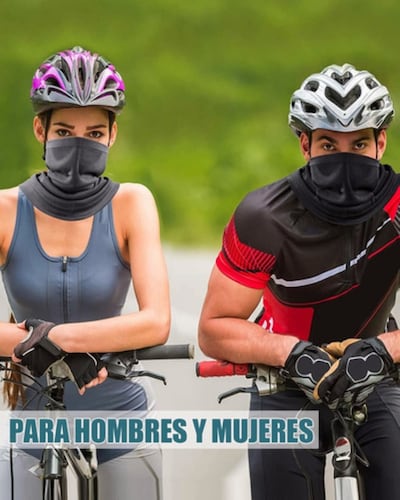 5 Pack Full Bandanas- Mascara Deportivas Para Moto Ciclismo Negros