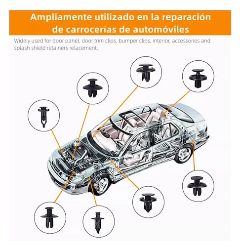 Kit De Grapas Automotriz 635pcs 16 Modelos Con Quita Grapas