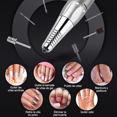 Pulidor De Uñas Eléctrico 35000rpm, Taladros De Manicura Negro