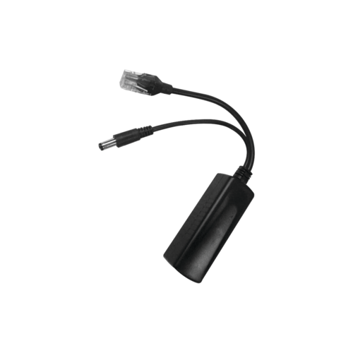 Cable divisor PoE pasivo de 48-55 Vcc Epcom TTPL100  de  12 Vcc  2 A  Aplicaciones como adaptar microfonos en cámaras IP.