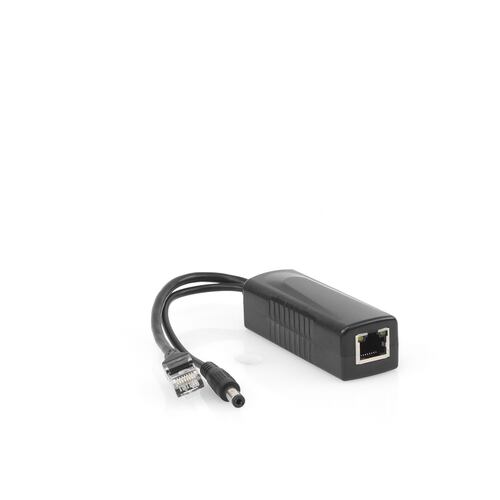 Cable divisor PoE pasivo de 48-55 Vcc Epcom TTPL100  de  12 Vcc  2 A  Aplicaciones como adaptar microfonos en cámaras IP.