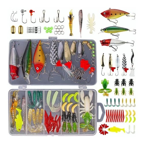 Señuelos De Pesca Kit De Señuelos Con Una Caja 78 Piezas