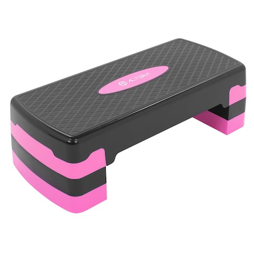 Banco Step Altera 3 Niveles de Elevación Ajustable, Banco Aerobics para Fitness Crossfit Gym