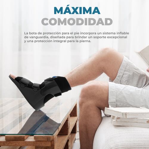 Bota Ortopédica Onof, Bota Postoperatorias, Rehabilitacion, Fracturas, Esgince, Lesiones en Tobillo y Pie con Suela Antiderrapante 