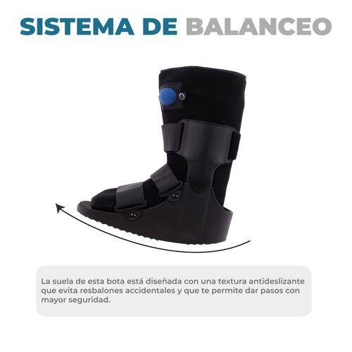 Bota Ortopédica Onof, Bota Postoperatorias, Rehabilitacion, Fracturas, Esgince, Lesiones en Tobillo y Pie con Suela Antiderrapante 