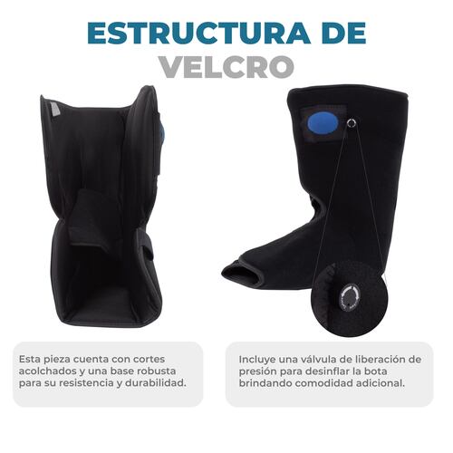 Bota Ortopédica Onof, Bota Postoperatorias, Rehabilitacion, Fracturas, Esgince, Lesiones en Tobillo y Pie con Suela Antiderrapante 