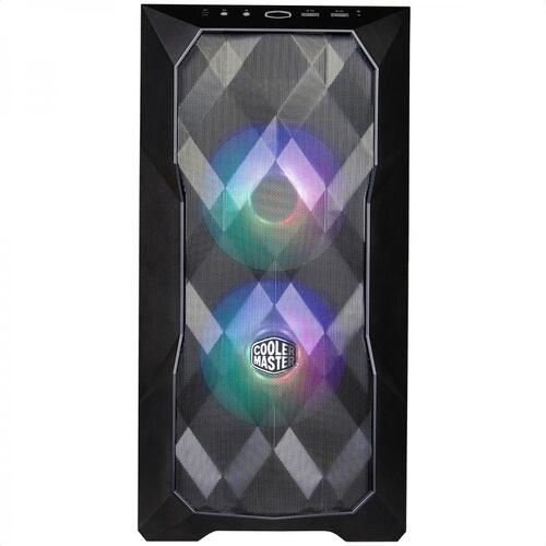 Gabinete Cooler Master MasterBox TD300 Mesh ARGB Negro USB3 2 Ventiladores Vidrio Templado TD300-KGNN-S00